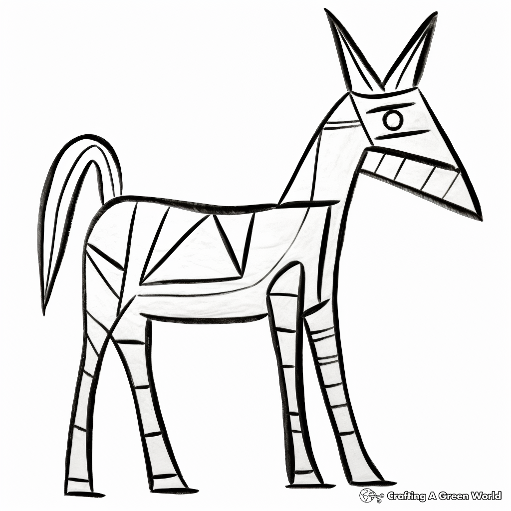 Donkey coloring pages