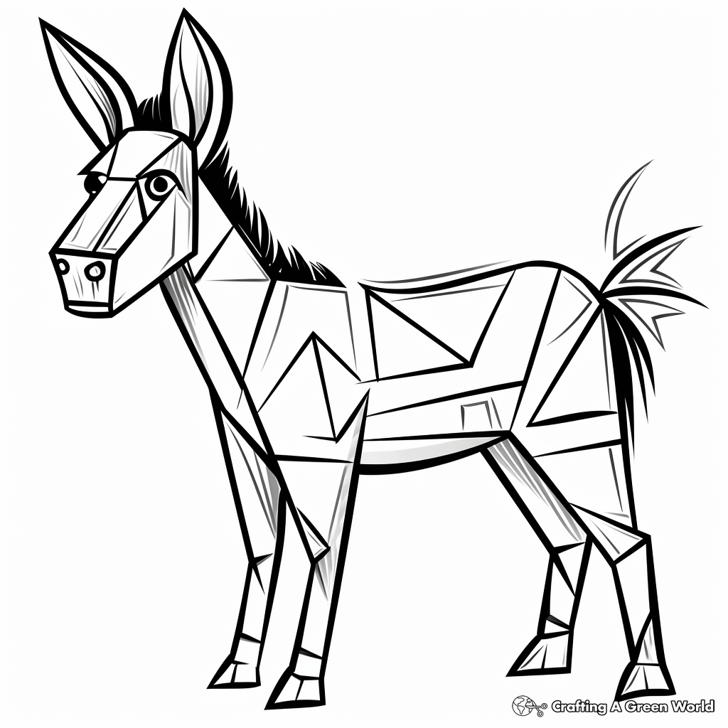Donkey coloring pages