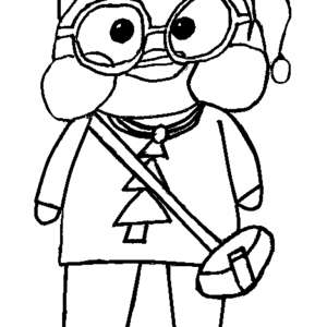 Lalafanfan duck coloring pages printable for free download