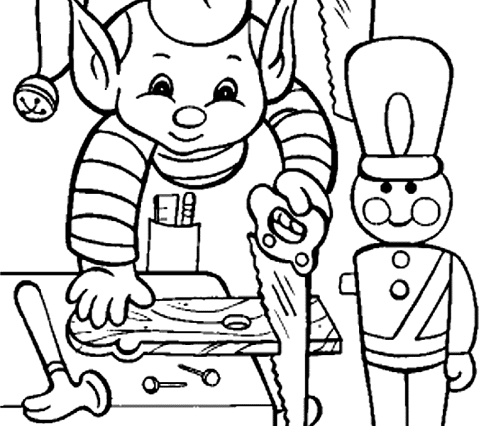 Download hd christmas elf coloring pages printable christmas elf