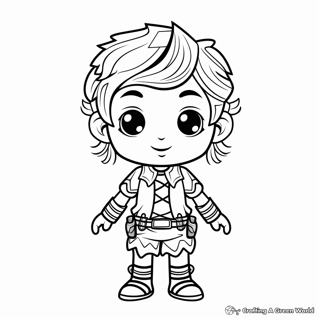 Santas elf coloring pages