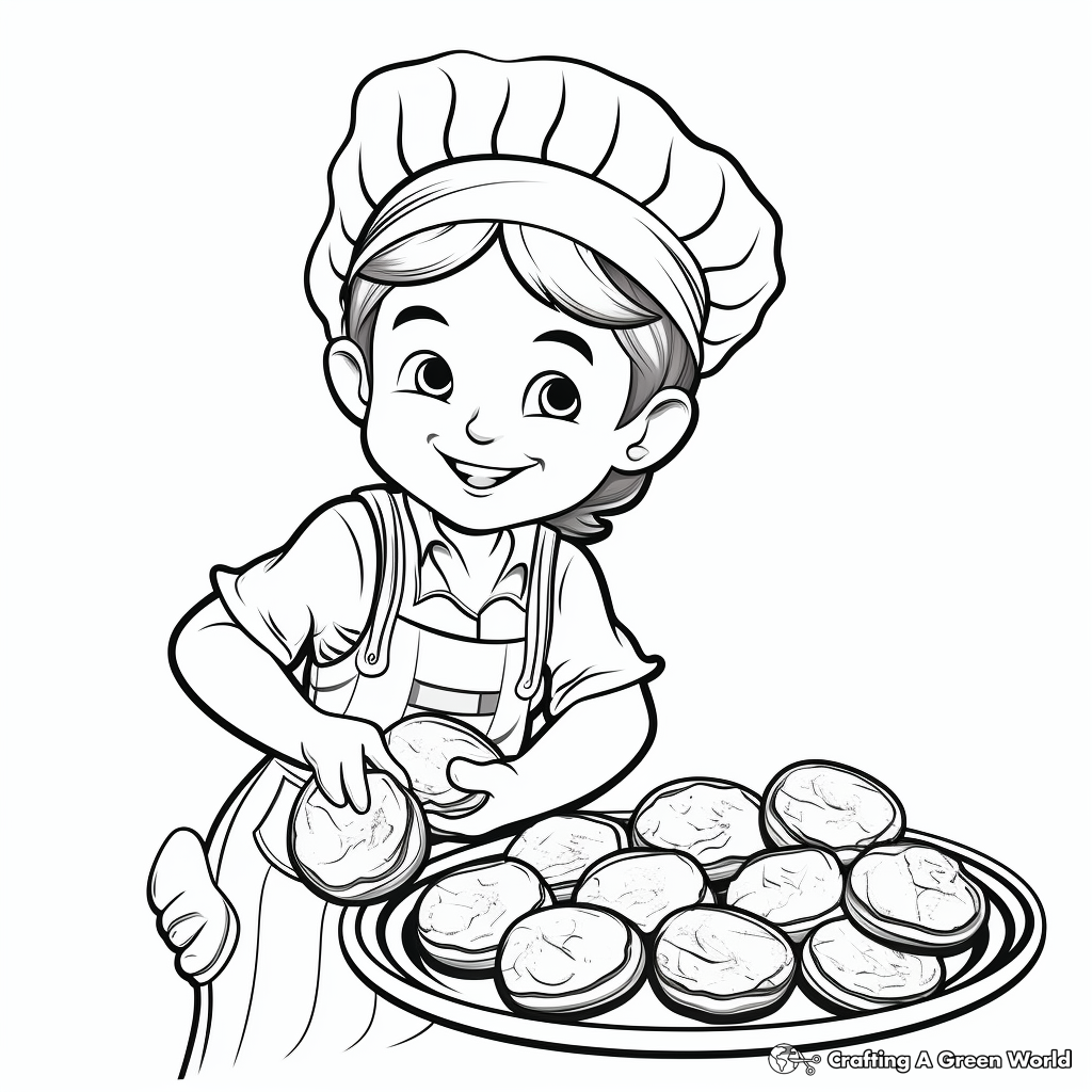 Santas elf coloring pages