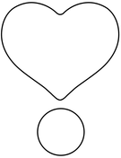 Heart exclamation coloring page free printable coloring pages