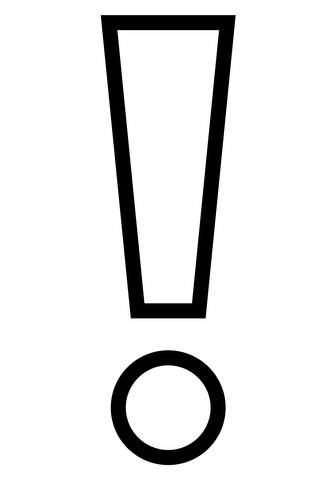 White exclamation mark emoji coloring page free printable coloring pages