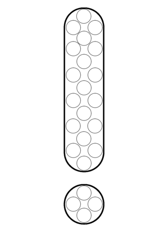 Exclamation mark dot art coloring page free printable coloring pages
