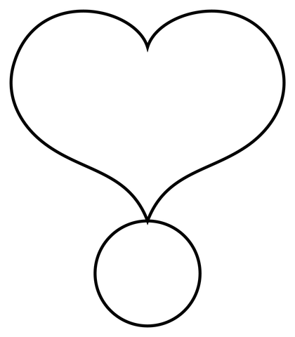 Heart exclamation coloring page free printable coloring pages