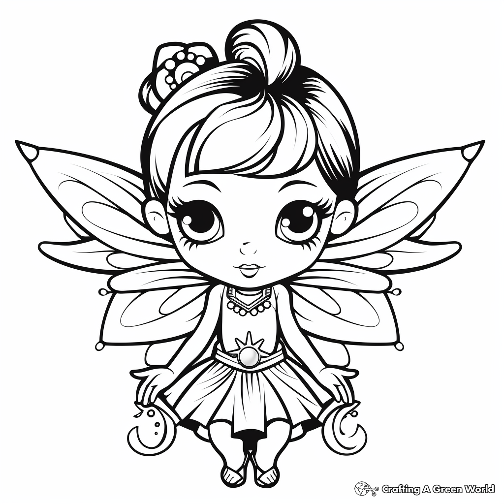 Fairy coloring pages