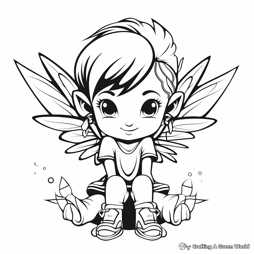 Elf coloring pages