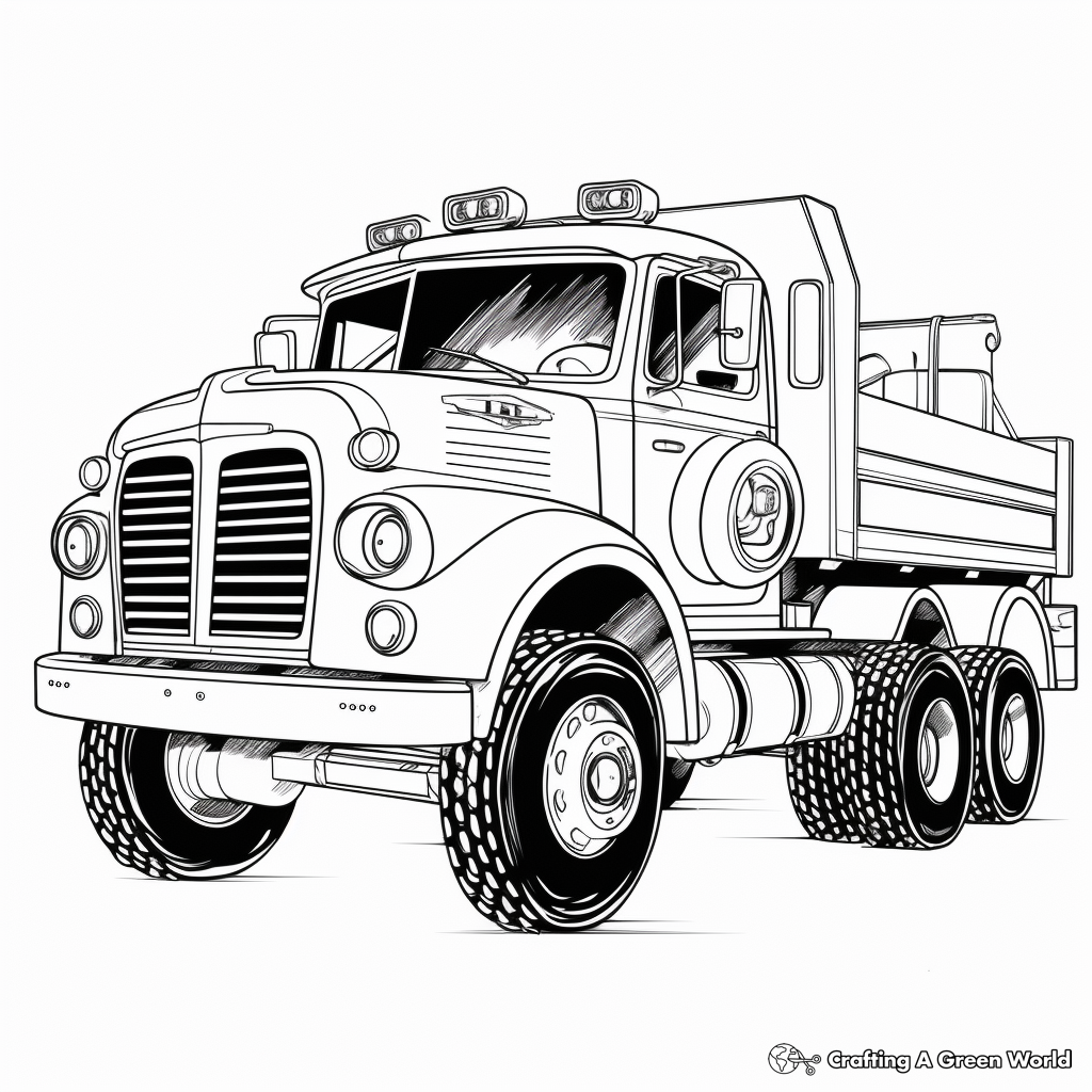Fire truck coloring pages
