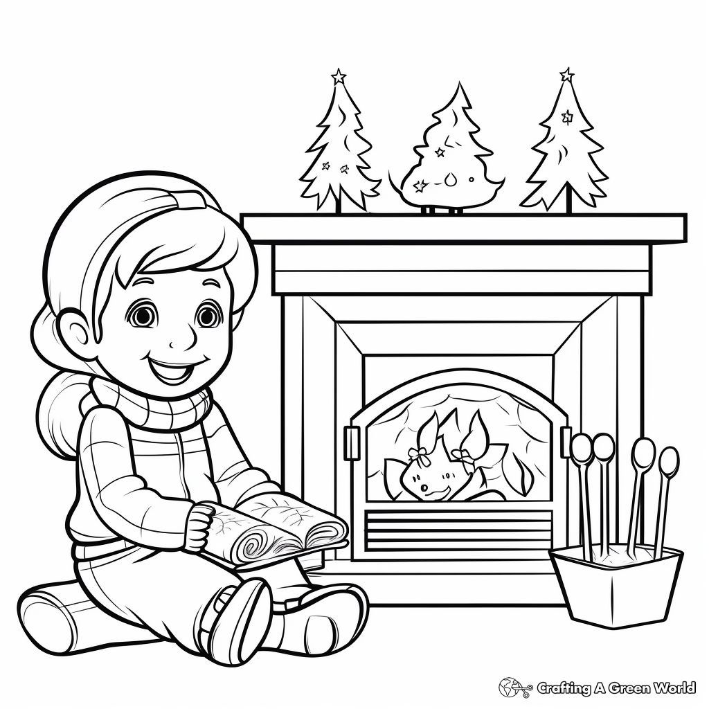 Fire coloring pages