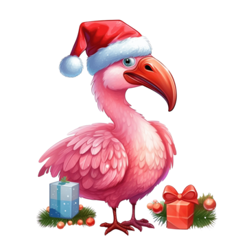 Christmas flamingo png transparent images free download vector files