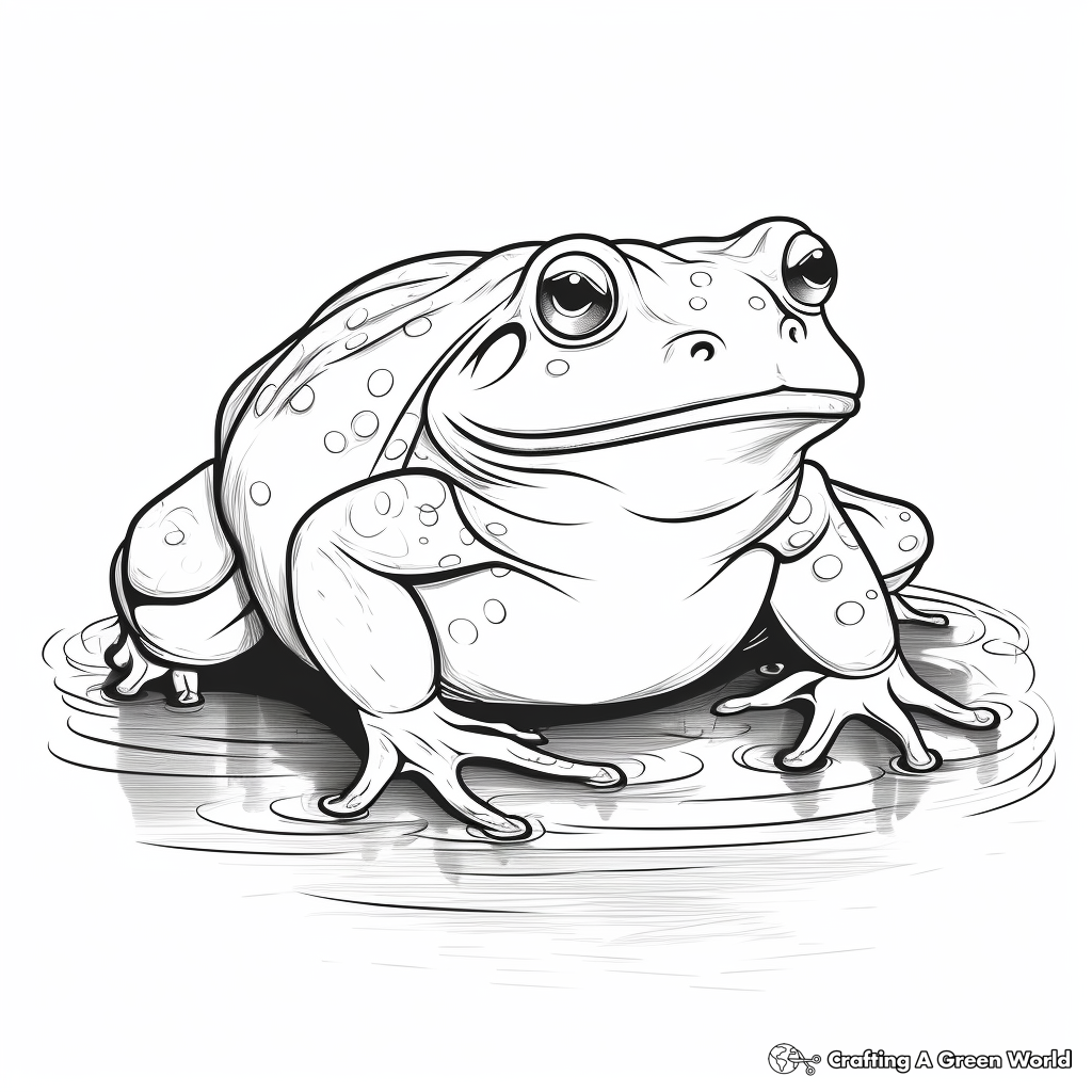 Bullfrog coloring pages