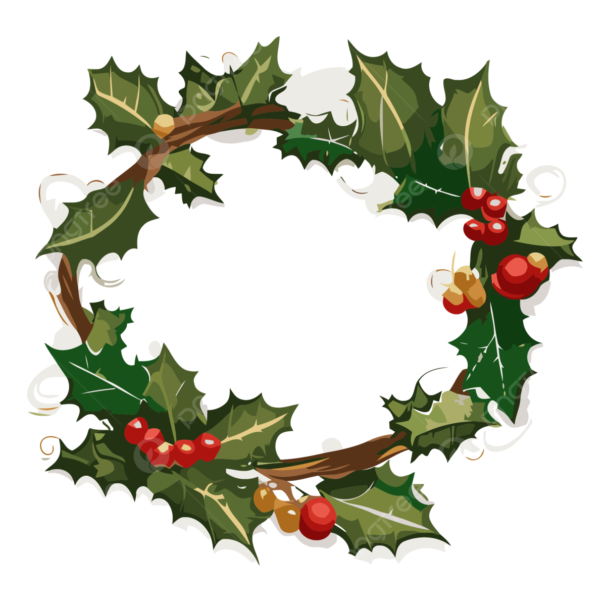 Christmas garland png transparent images free download vector files
