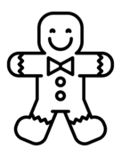 Christmas gingerbread coloring pages free coloring pages