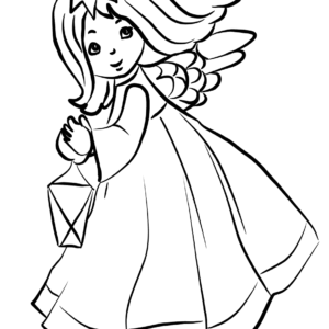 Christmas angels coloring pages printable for free download