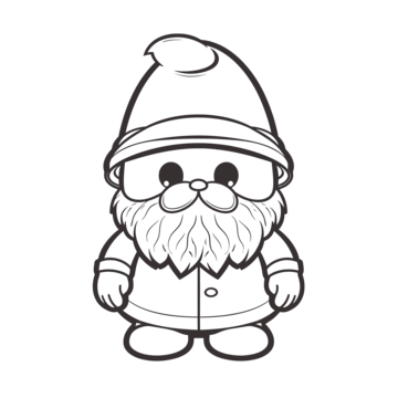 Gnomes coloring page png transparent images free download vector files