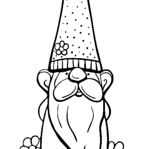 Gnome coloring pages printable for free download