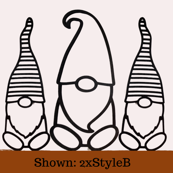 Set of wooden gnomes