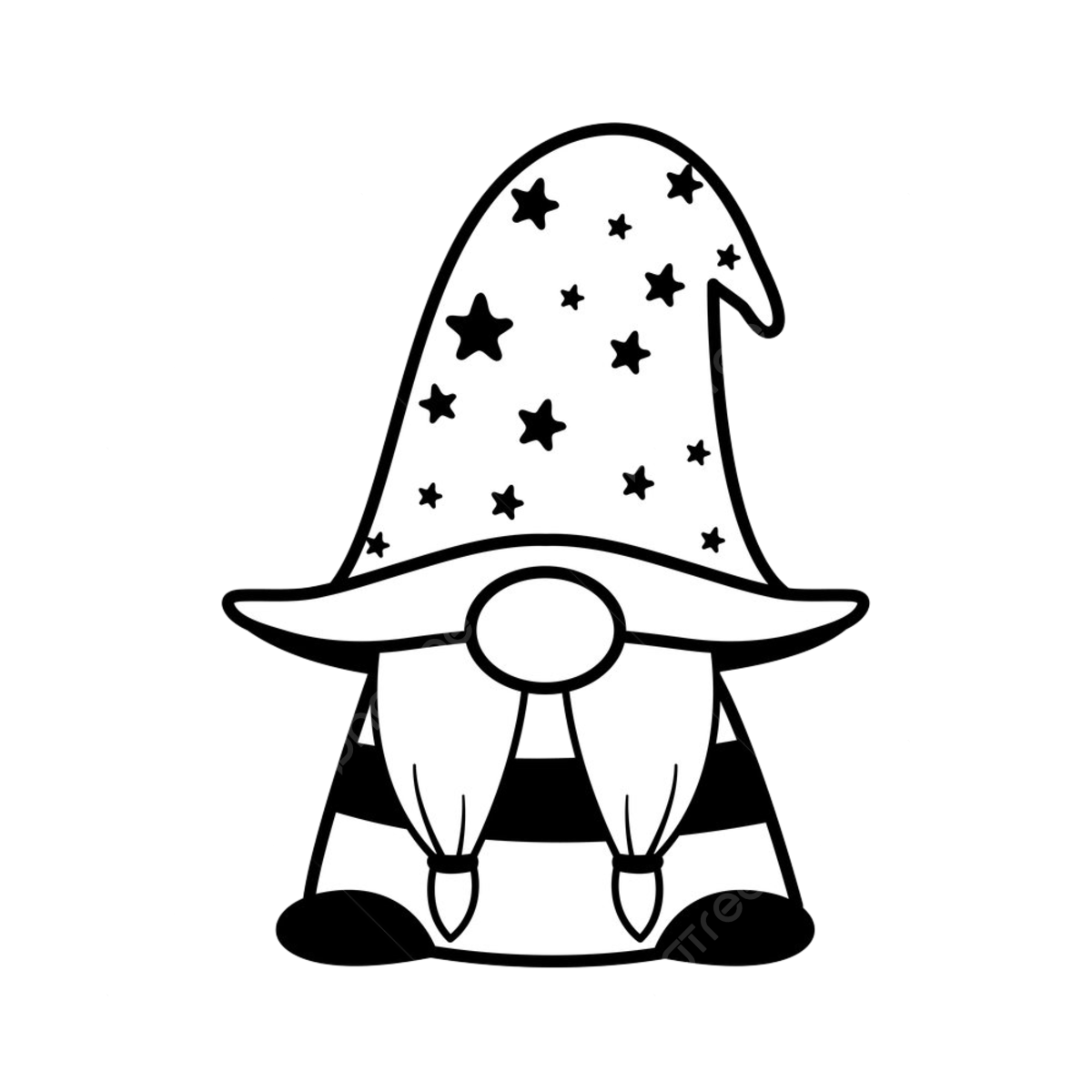 Line art christmas gnomes design for coloring book isolated on a white background christmas drawing gnomes drawing christmas sketch png and vector with transparent background for free download