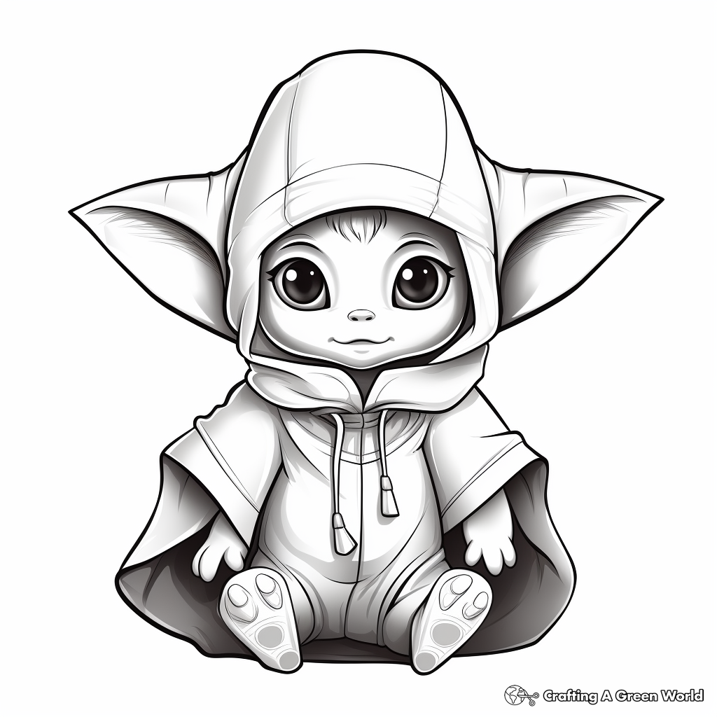 Baby yoda coloring pages