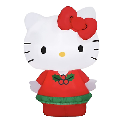 Gemmy hello kitty holly airblown inflatable lights up christmas decor new