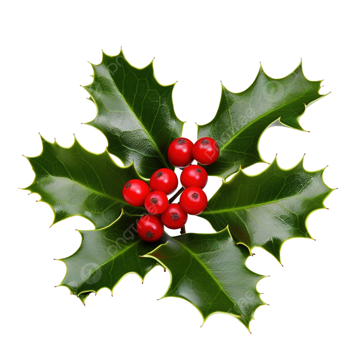 Holly berry leaves christmas decoration isolated on white christmas holly holly christmas leaves png transparent image and clipart for free download