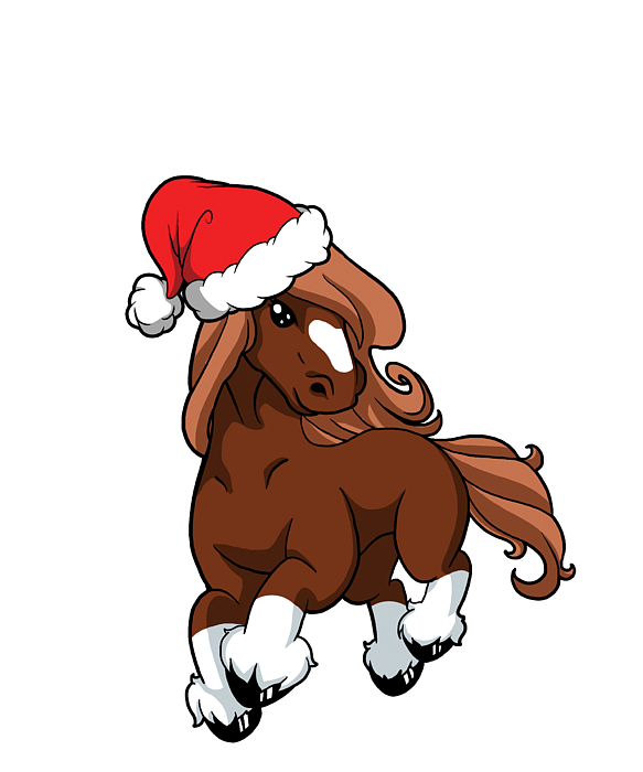 Merry christmas horse pony riding lover greeting card by fh design