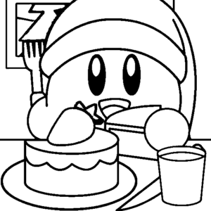 Kirby coloring pages printable for free download