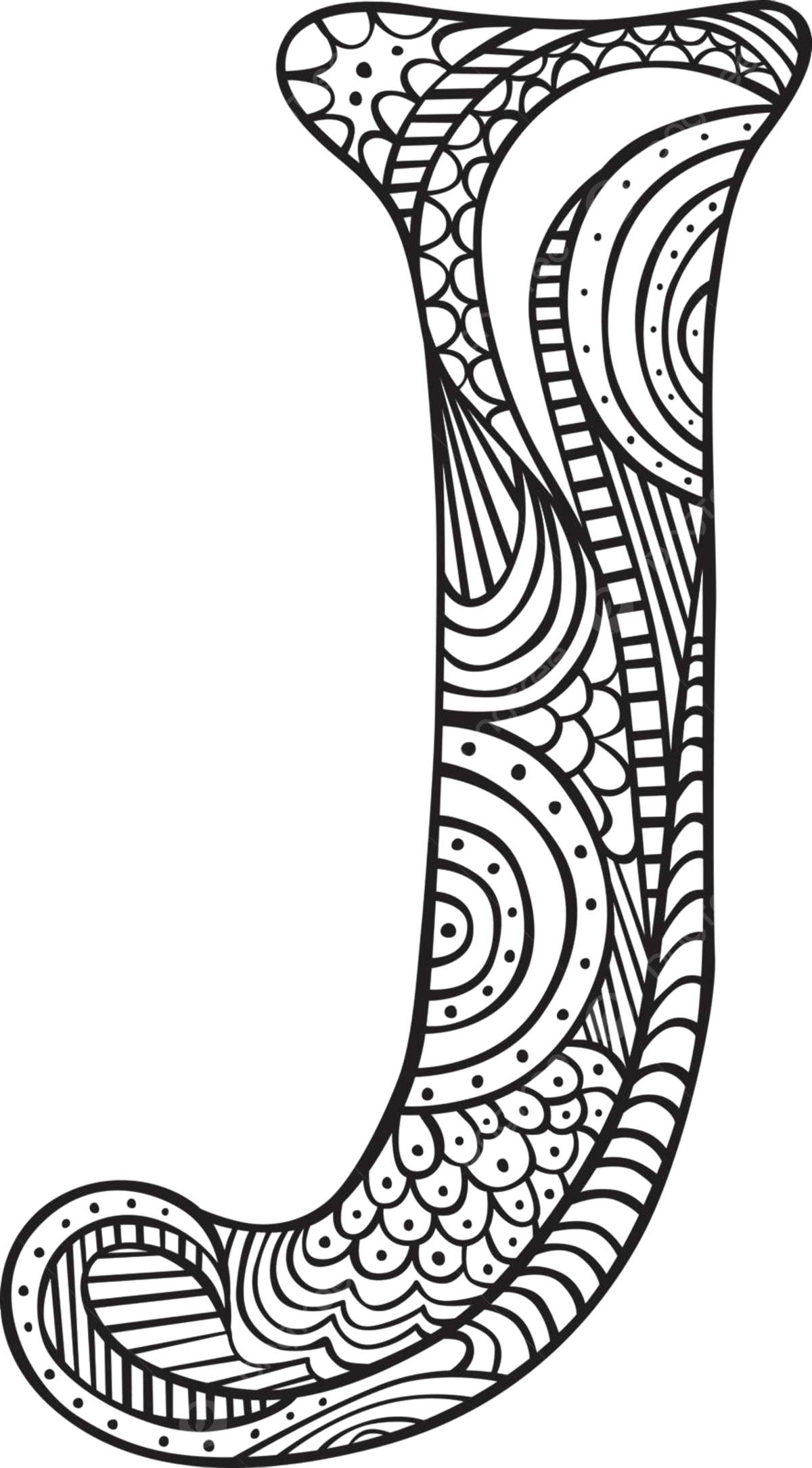 Illustrated letter j type silhouette contour vector type silhouette contour png and vector with transparent background for free download