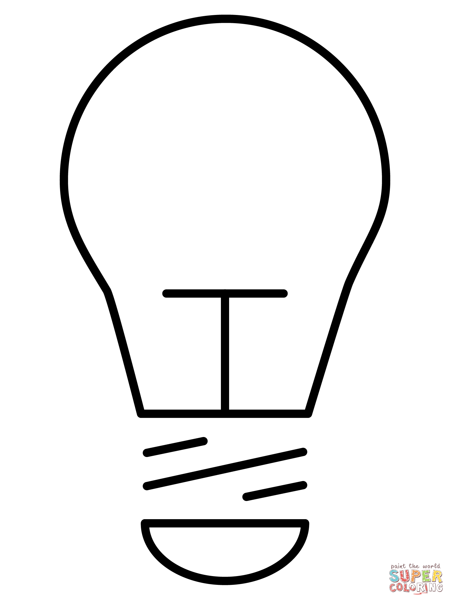 Light bulb emoji coloring page free printable coloring pages