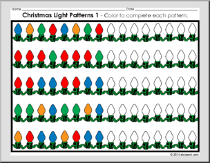 Christmas light patterns