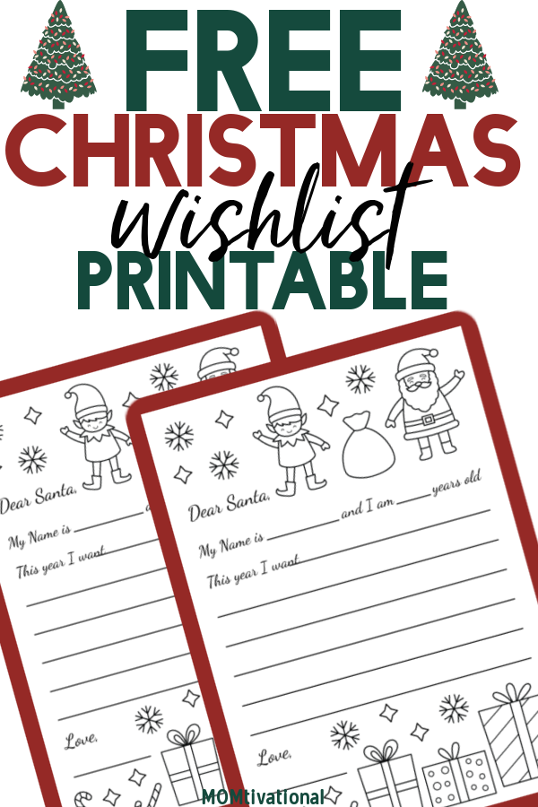 Free christmas wish list printable perfect for the holidays momtivational kids christmas list printable kids christmas list christmas list printable