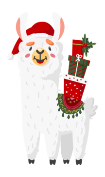 Christmas llama png transparent images free download vector files