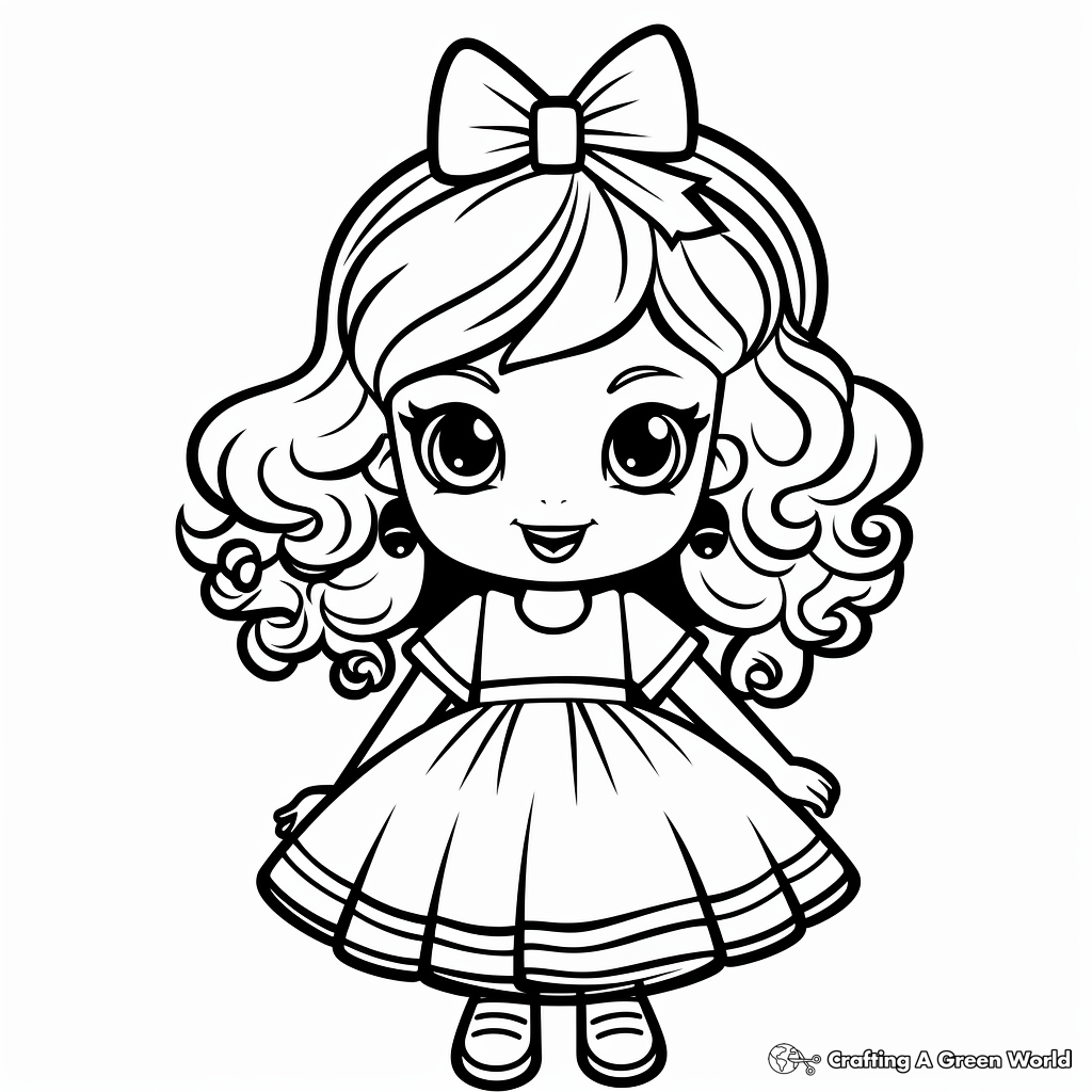 Doll coloring pages