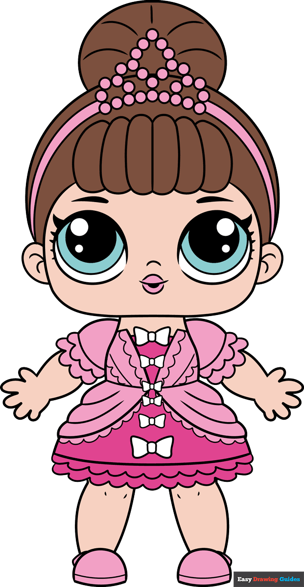 How to draw a lol surprise doll