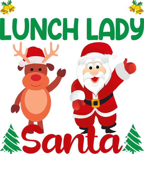 Christmas be nice to lunch lady santa is watching greeting card by haselshirt