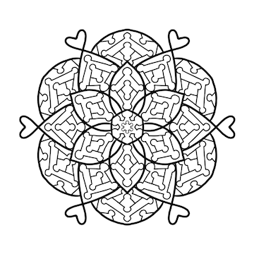 Premium vector elegance mandala pattern colection
