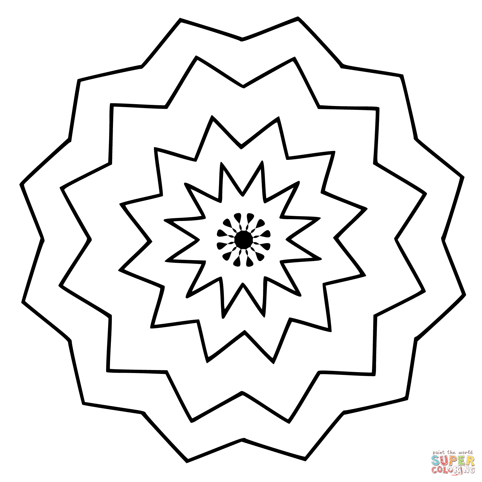 Flower mandala coloring page free printable coloring pages