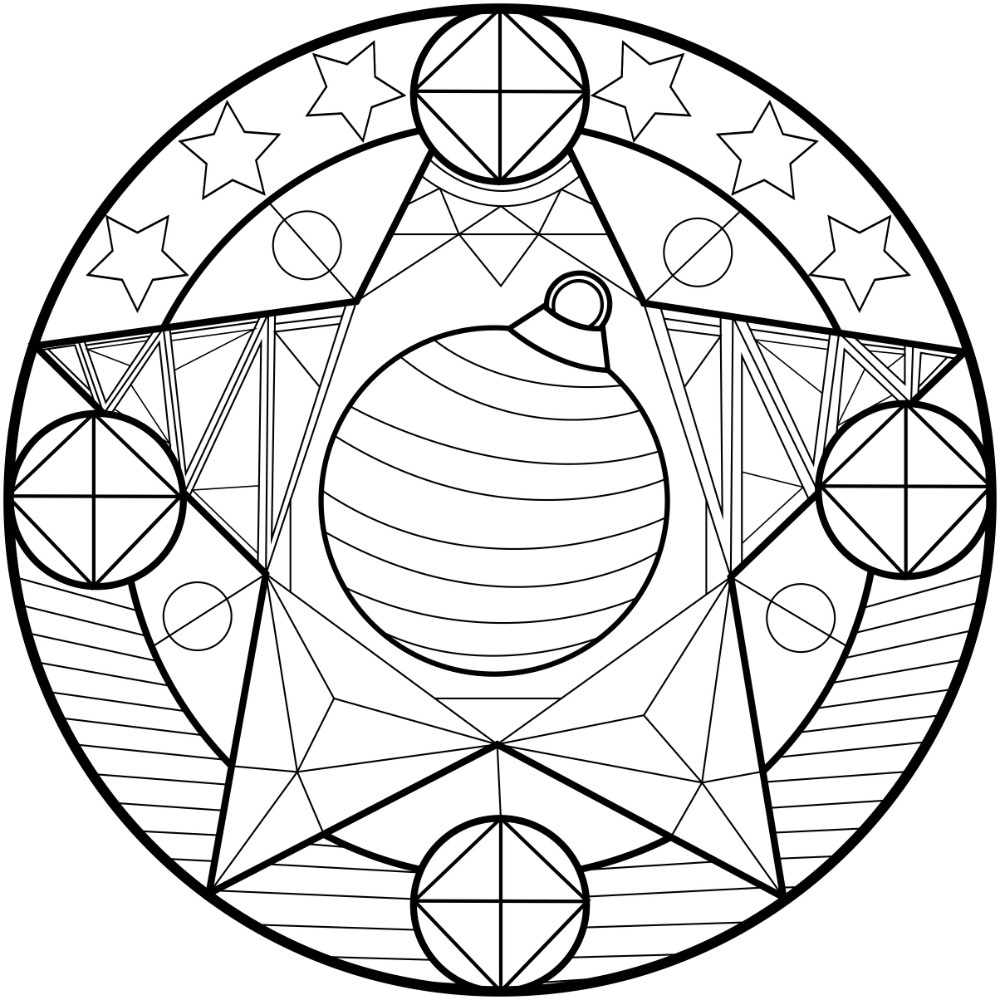 Christmas is ing get in the ambience with this christmas mandala containing christmas balls mandala coloring pages christmas mandala heart coloring pages