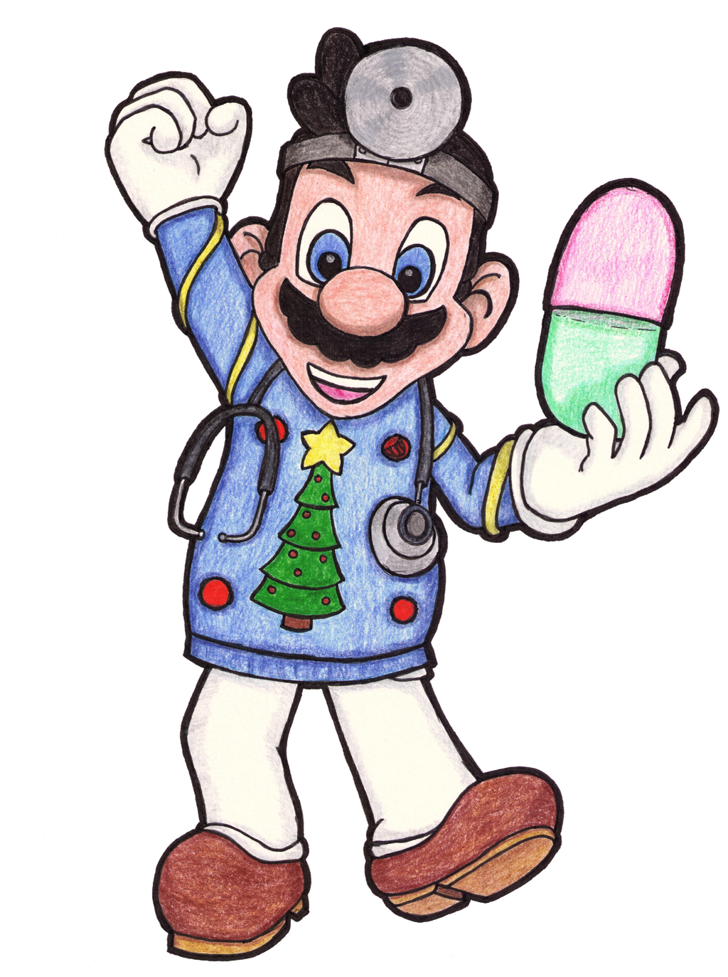 Super mario christmas collab