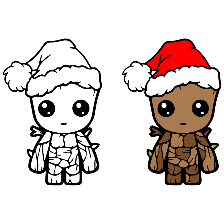 Baby groot christmas svg guardians of the galaxy svg