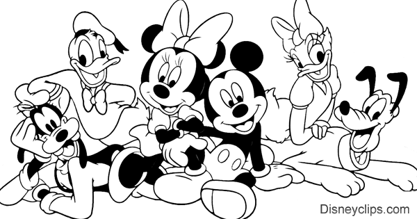 Printable coloring pages of mickey and minnie mouse donald and daisy duck goofyâ mickey mouse coloring pages mickey mouse pictures minnie mouse coloring pages