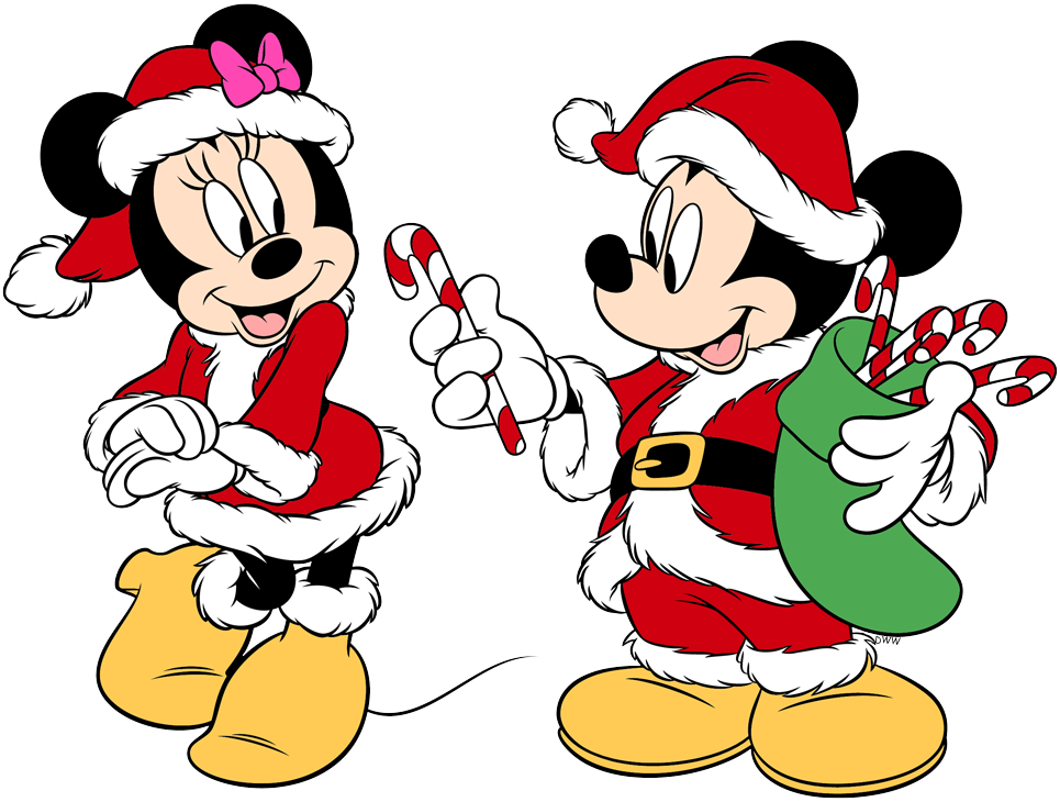 Mickey and minnie sharing a sweet moment