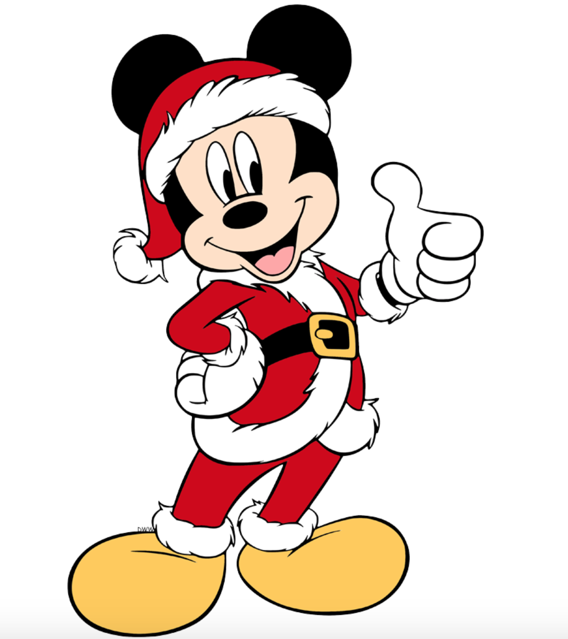 Mickey mouse in his new santa claus suit for christmas mickey mouse mickey mouse christmas mickey christmas