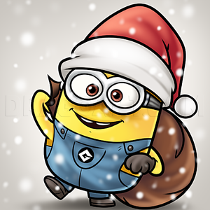 How to draw a christmas minion step by step drawing guide by dawn minion drawing minion art minion christmas