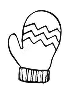 Cute mitten templates