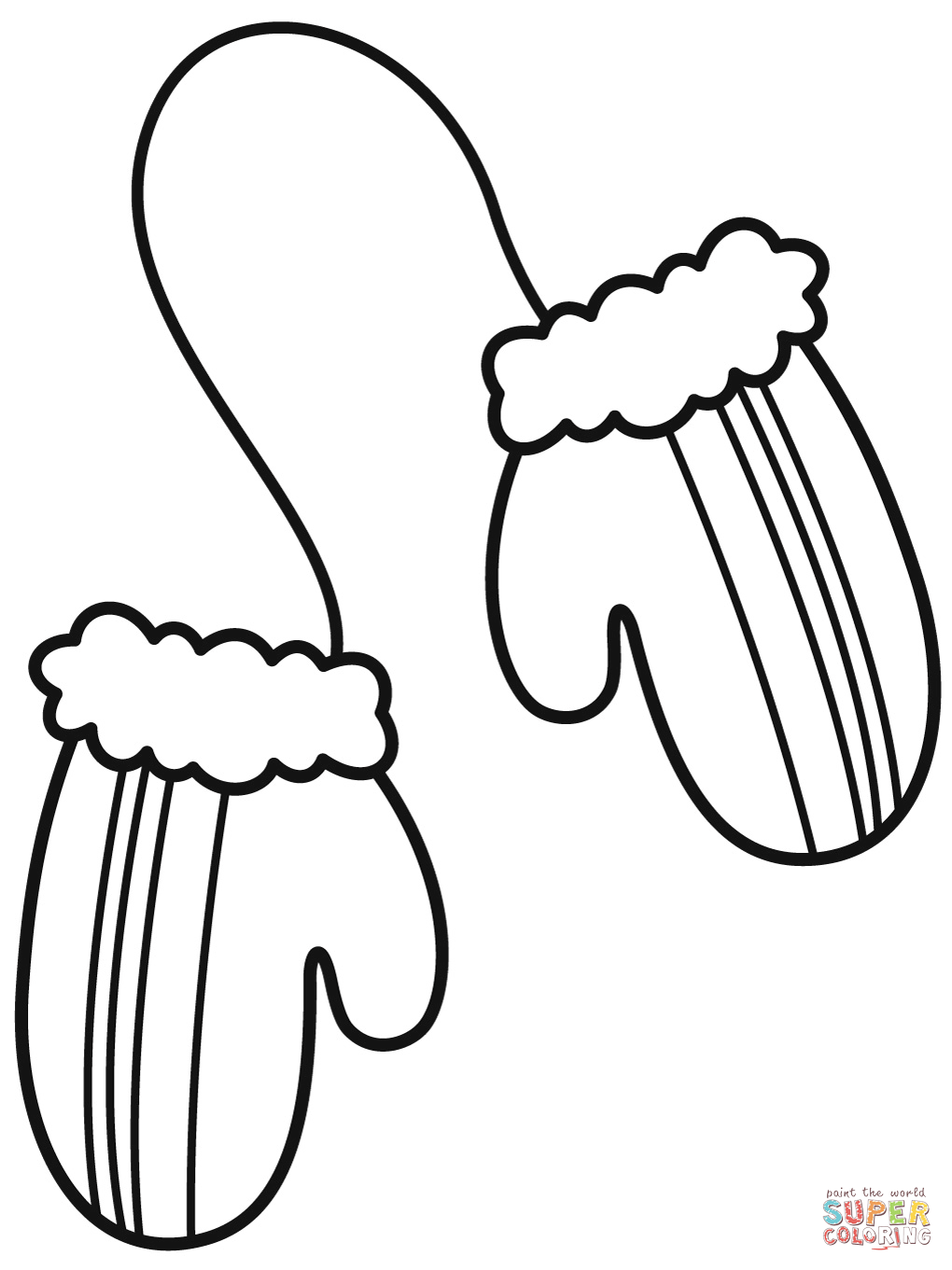 Mittens coloring page free printable coloring pages