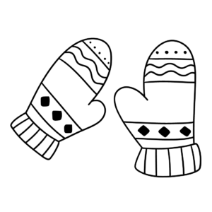 Mittens coloring pages printable for free download