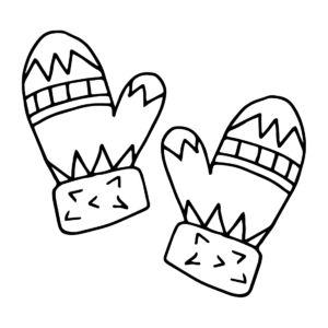 Mittens coloring pages printable for free download
