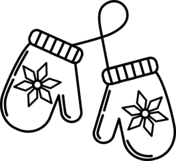 Mittens coloring pages free printable pictures